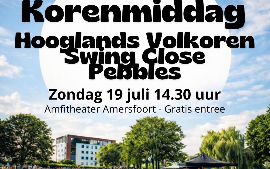 Zondag 19 april 14.30 uur Amfi Vierkant Zondag 19 juli